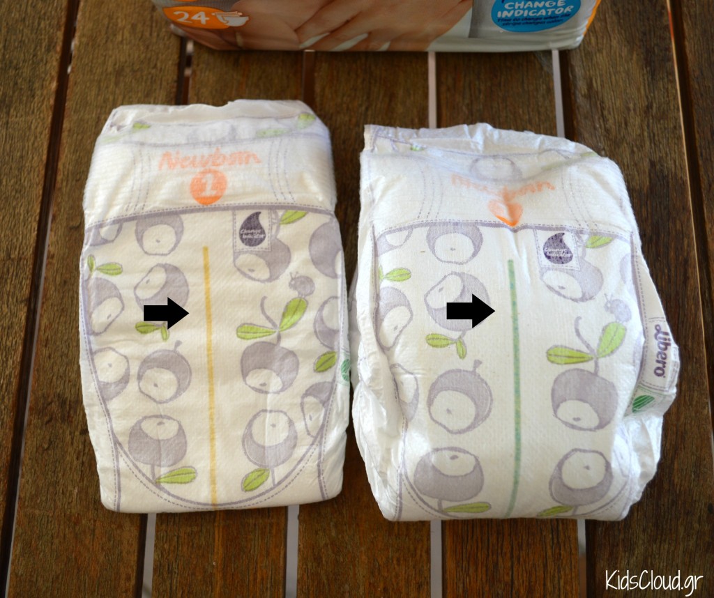 Libero newborn change indicator